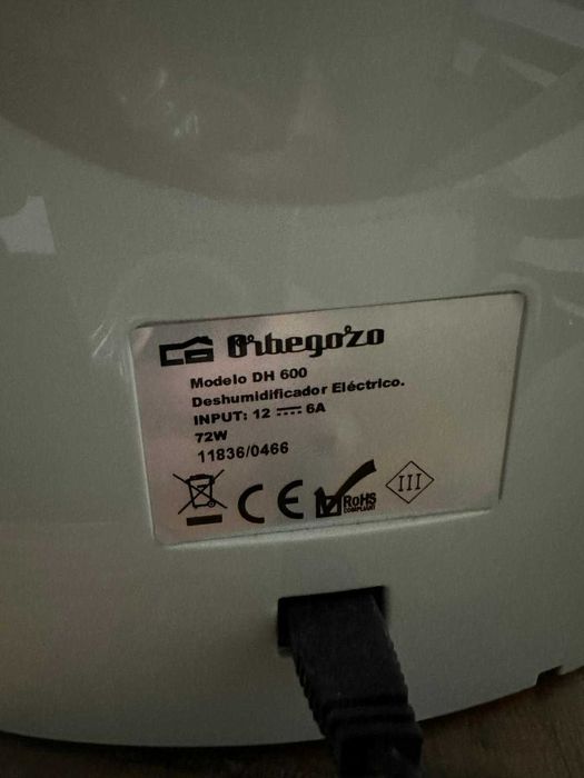 Desumidificador ORBEGOZO DH600 (0.6 L|dia)