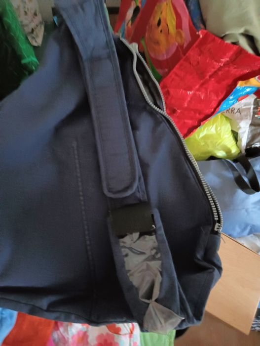 Suporte fraldas e saco tiracolo