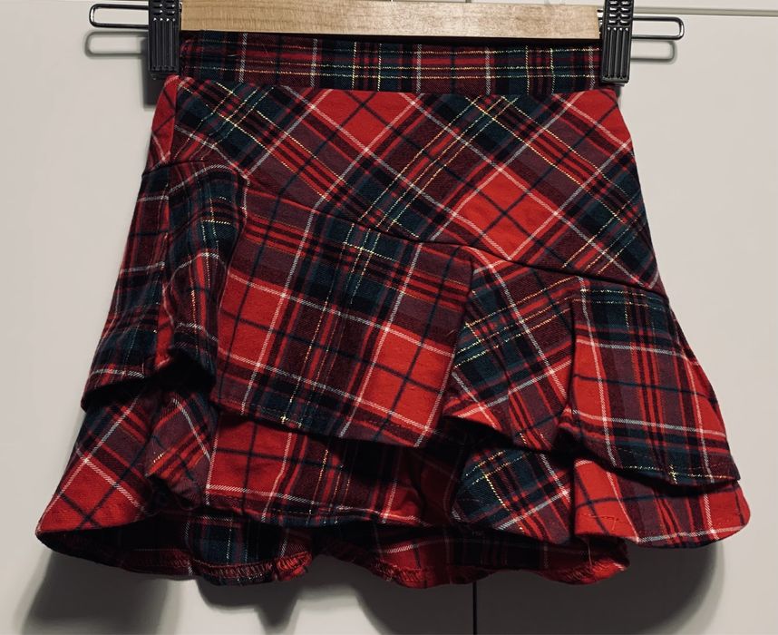 Spódniczka w kratkę rozmiar 110