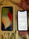 Iphone x używany 73% baterii srebrny nowy wyswietlacz.