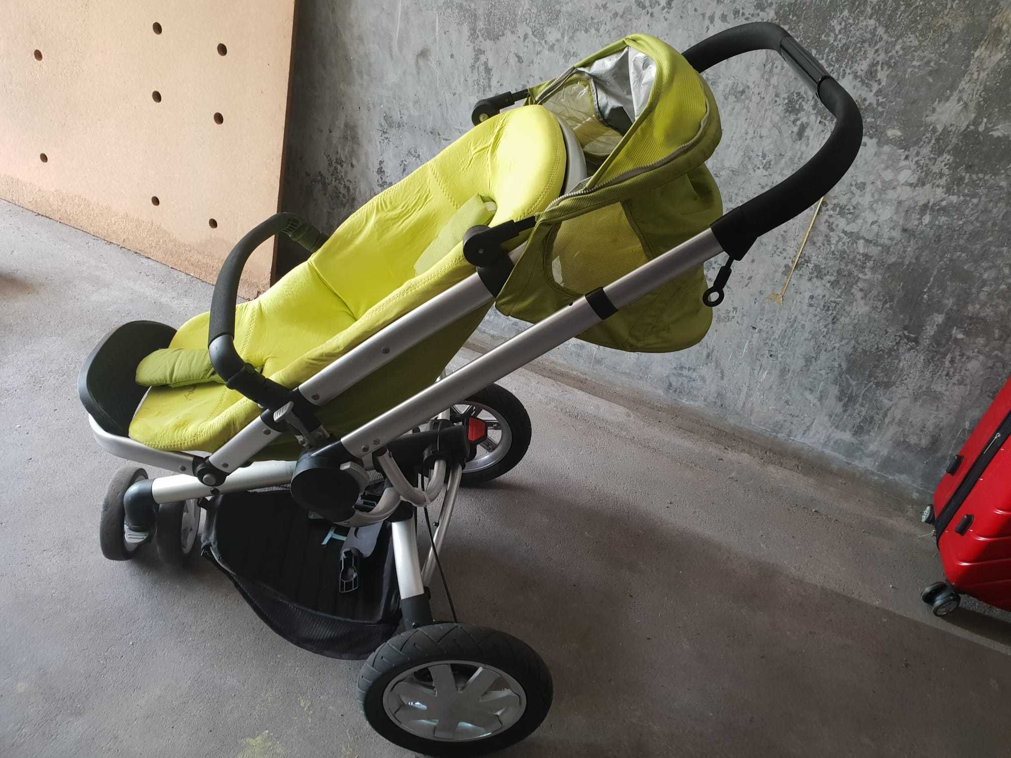 Vendo conjunto completo de carrinho para bebé, quinny