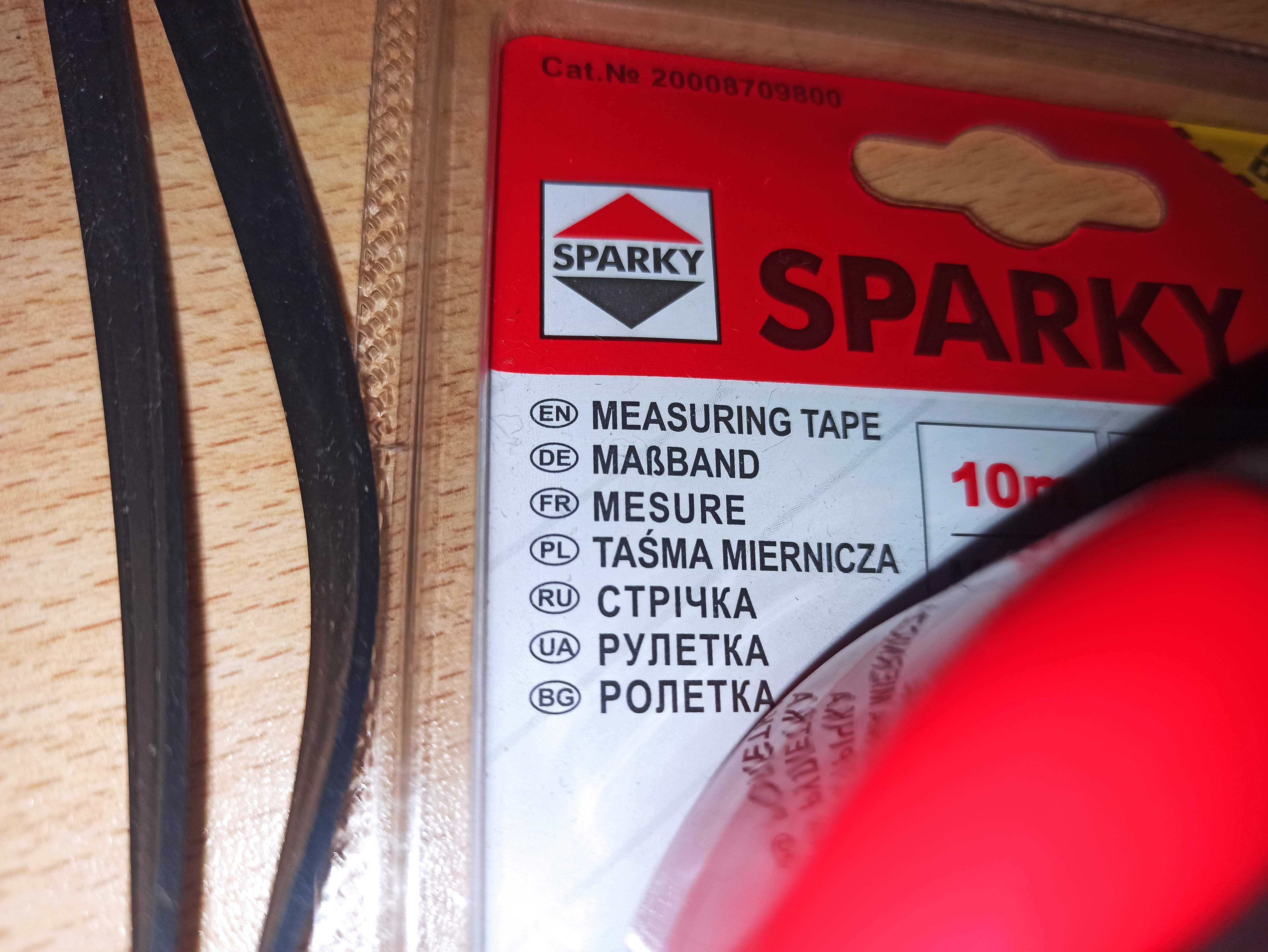 Професійна вимірювальна рулетка SPARKY 10 м з магнітом  автостопом