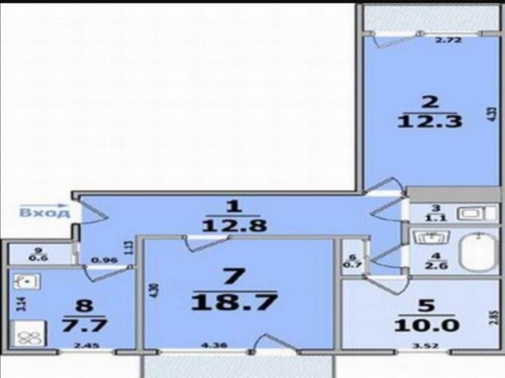 Оренда 3 кімн. Дніпро Тополь 3 буд.30