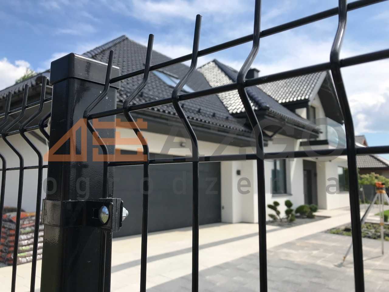 Ogrodzenie Panelowe 3D 2D siatka zgrzewana podmurówka słupki 1,5m płot