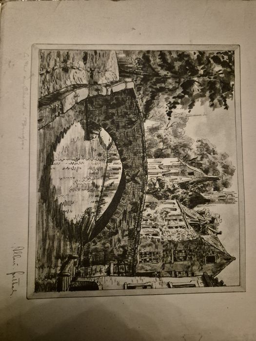 Tytuł:Albert Goethals dwie grafiki
Albert Goethals – „Entrée des Bégui