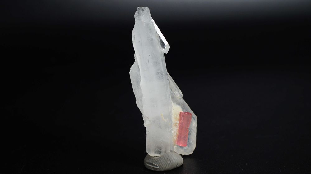 Turmalin Różowy Rubelit na Kwarcu | 9 gr | Minerał Kryształ Kamień