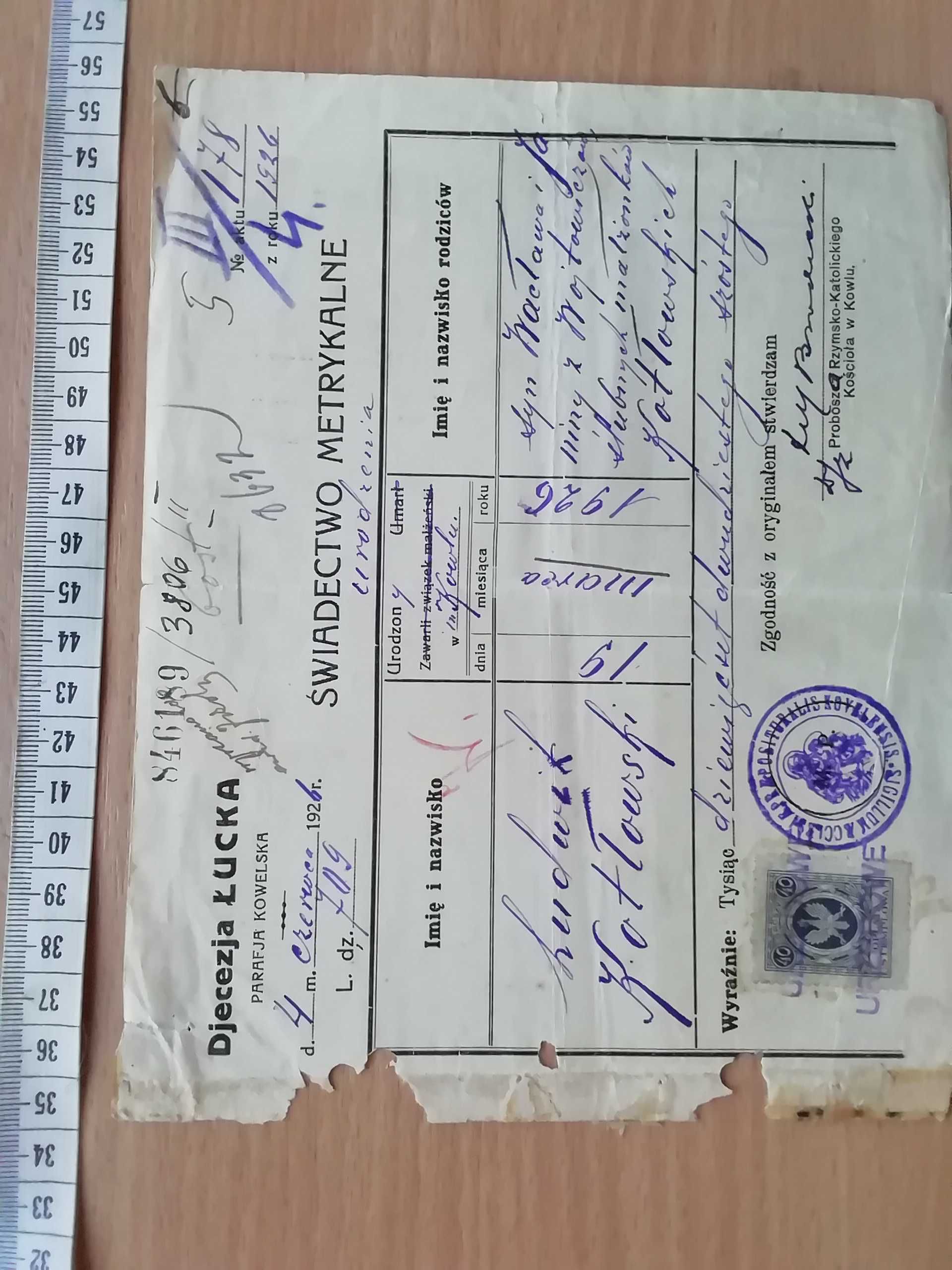 Dokumenty wojskowe i cywilne , stare, listy , gazety, zdjęcia i inne ,