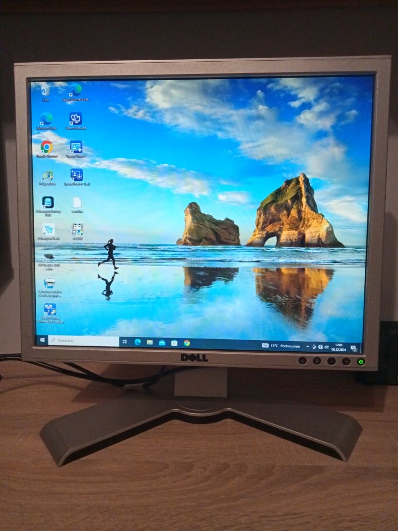 Monitor Dell 19" 1907FPt Pivot, DVI, VGA, hub USB, kable