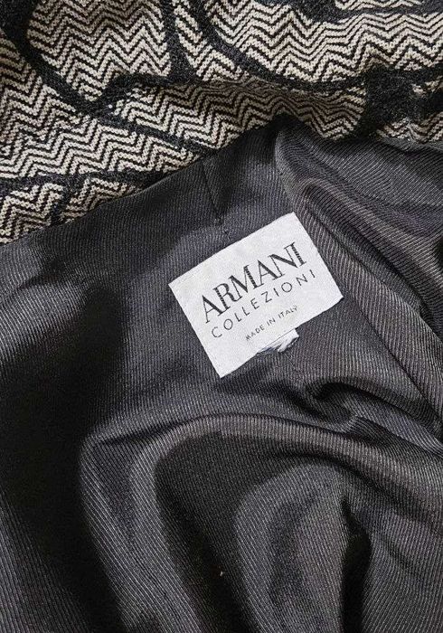 Armani Collezioni пиджак блезер жакет в принт 100% шерсть, р. S/M