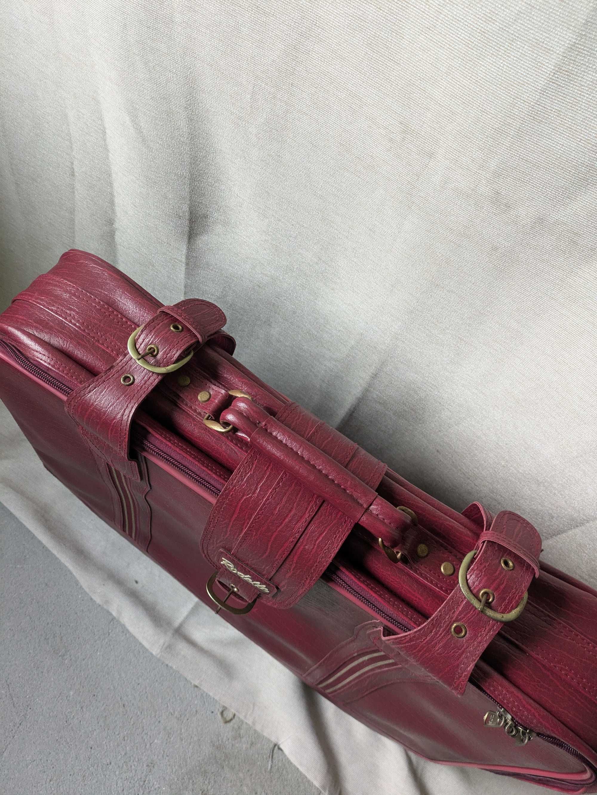 Vintage Rodelle Mala de Viagem c/ Rodas Vermelha