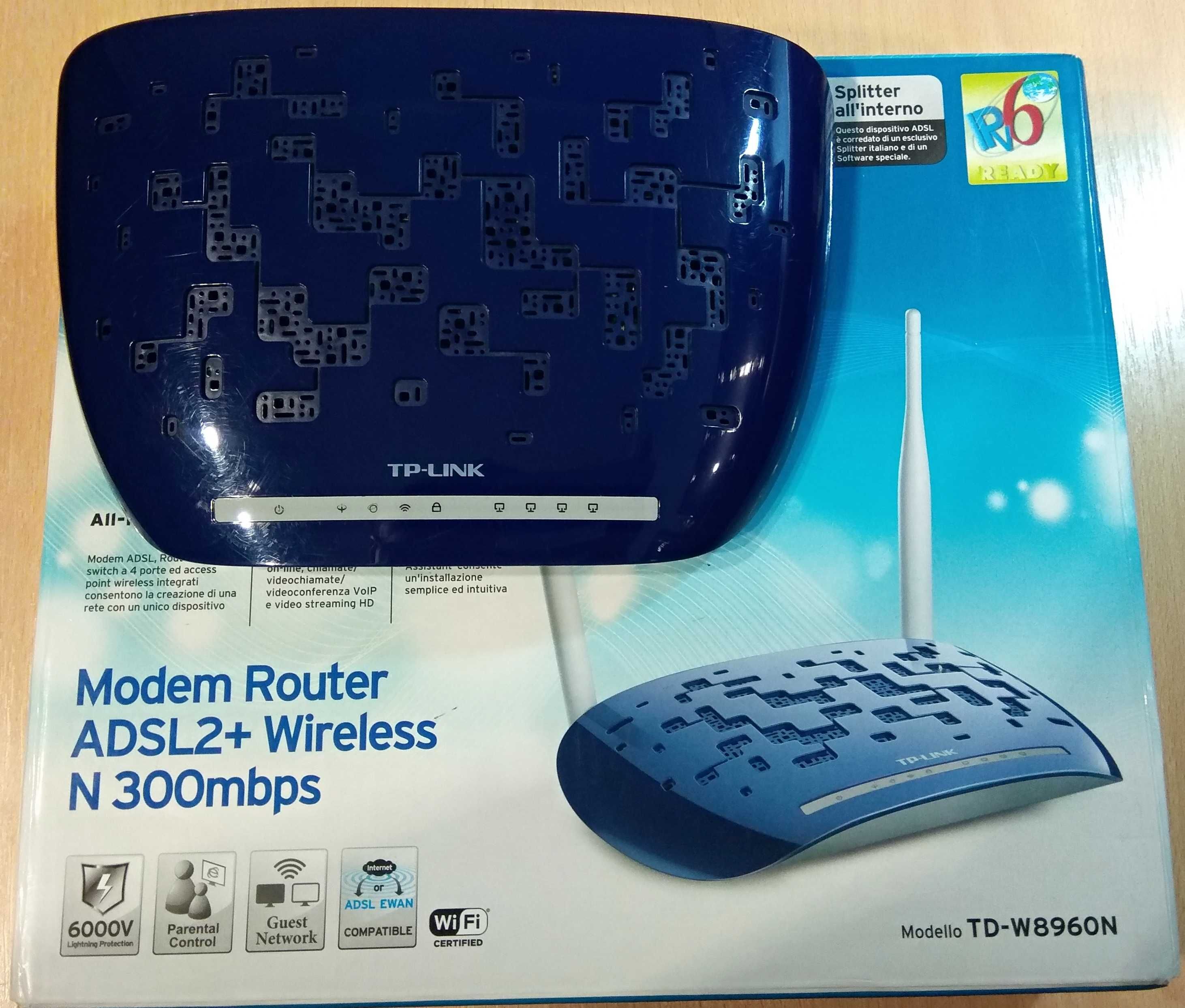 Router TP-Link TD-W8960N, Роутер Wi-Fi, маршрутизатор, 300 Мбит/с