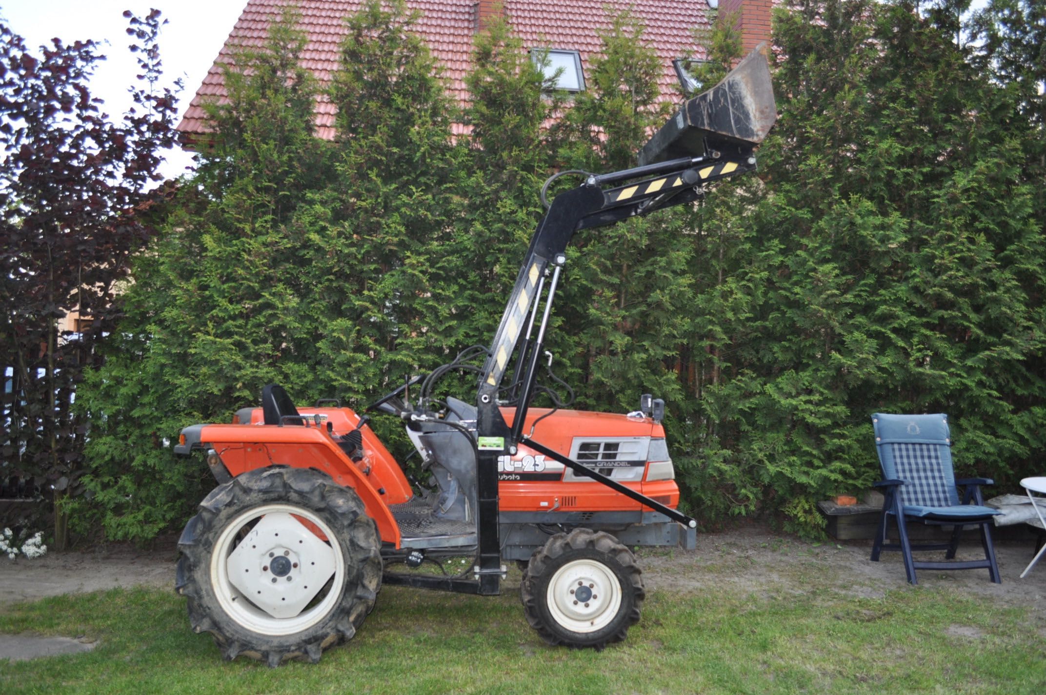 Traktorek japoński Kubota GL23 4x4 23KM z turem - zamiana.