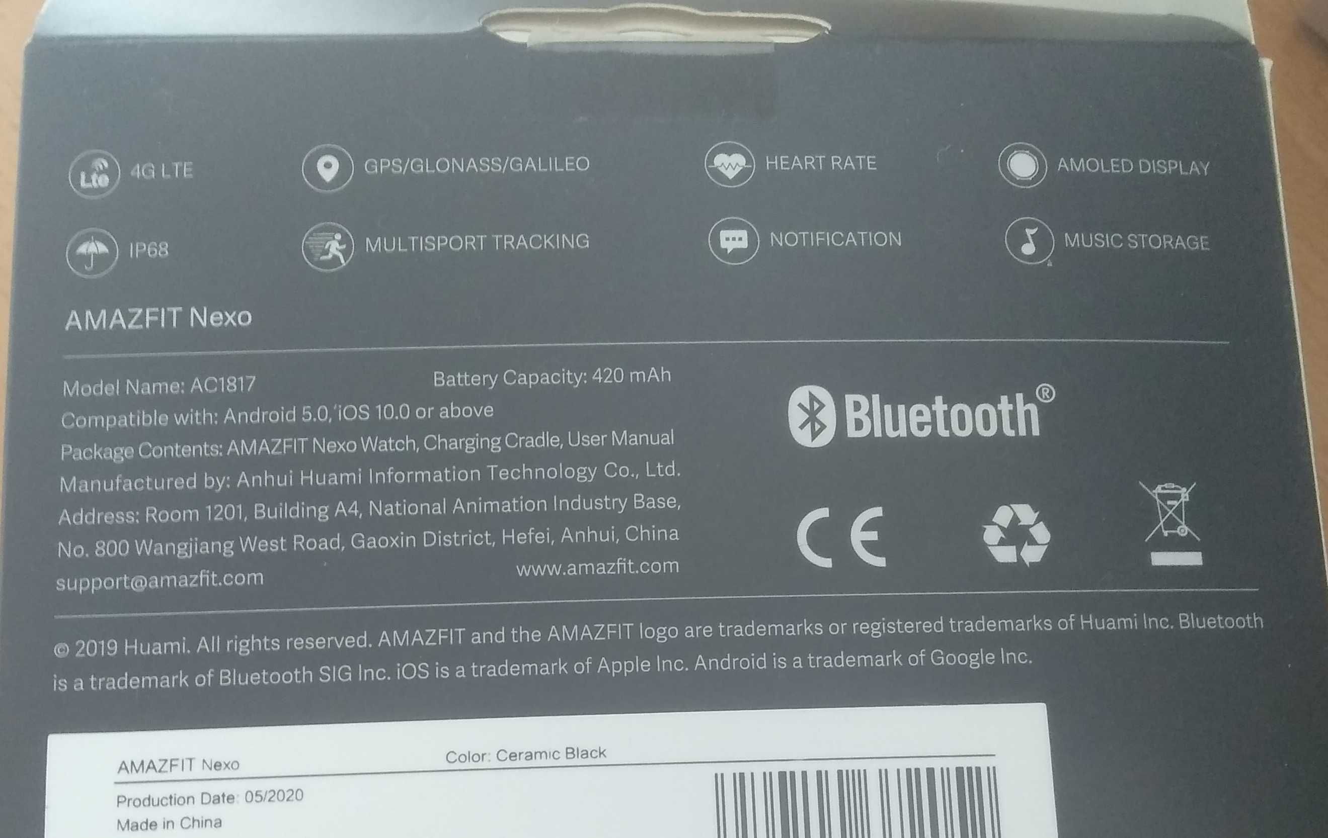 Amazfit nexo 4g e-sim