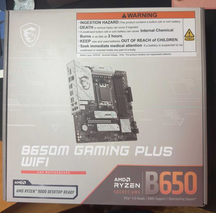 Материнська плата MSI B650M Gaming Plus Wi-Fi (sAM5,AMD B650,PCI-Ex16)