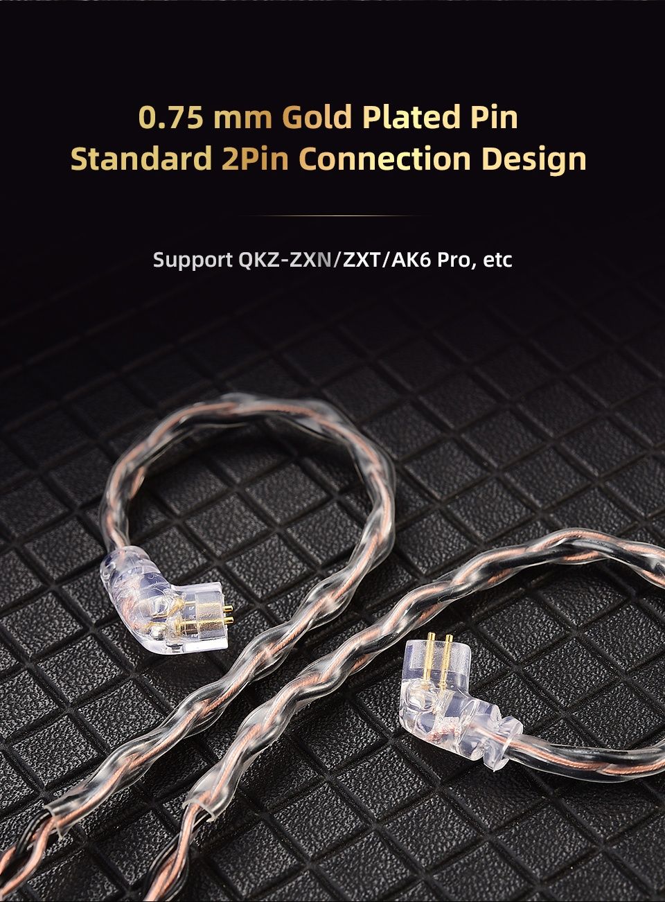 QDC кабель QKZ T1 3.5мм 8 core OFC