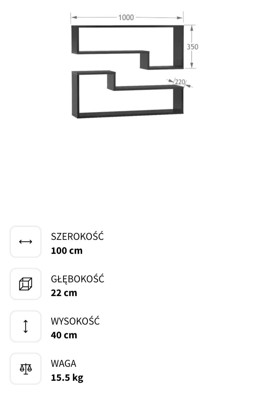 Połka wiszaca Meblik LoL