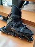 Patins em linha, OXYGEN XE 3.1, Tamanho 27.5 + joelheiras Rollerblade