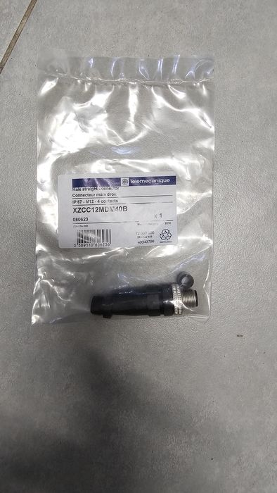 Wtyk M12 4 PIN Teletemecanique XZCC12MDM40B
