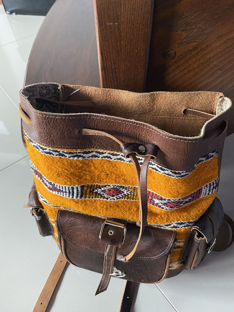 Skórzany plecak vintage
