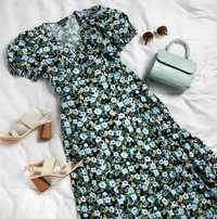 Primark
Шикарне міді максі плаття у квітковий принт 100% віскоза