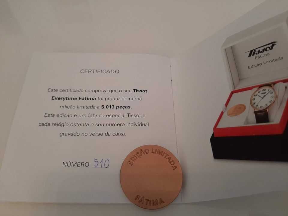 TISSOT Fátima - Edição Especial Limitada - Masculino - Como novo