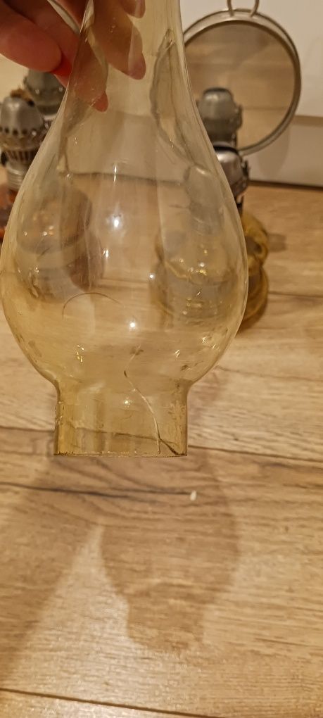 Lampa z lusterkiem naftowa prl