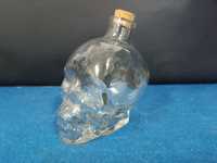 Curiosa Garrafa de vidro  em forma de Cranio