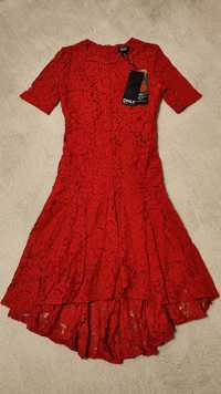 Новое женское красное платье - р.XS