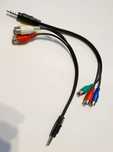Przejściówka JACK 3,5mm 4P na RCA 3x CHINCH Audio Video Stereo / [19]