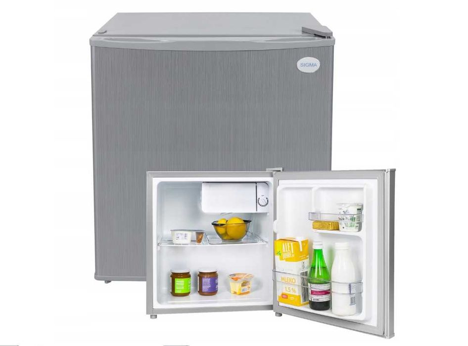 Mała lodówka  SIGMA biurowa hotelowa MINIBAR  51cm inox