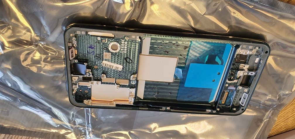 LCD ekran szybka wyświetlacz Samsung s22 zielony