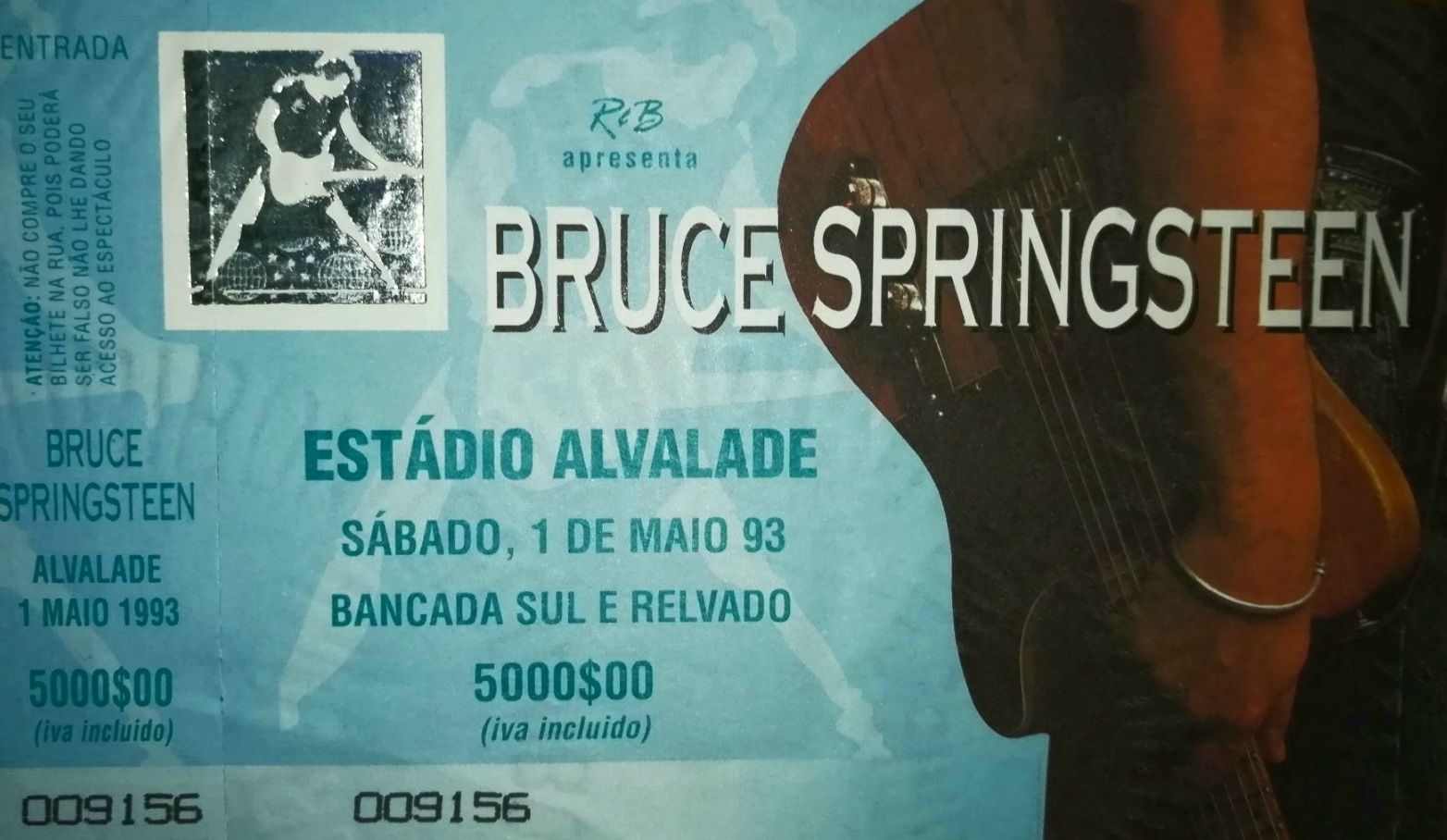 Bilhete concerto Bruce Springsteen / George Mickael/ Laura Pausini