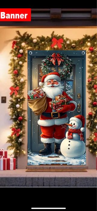 Різдвяний декор для дверей . Доставка