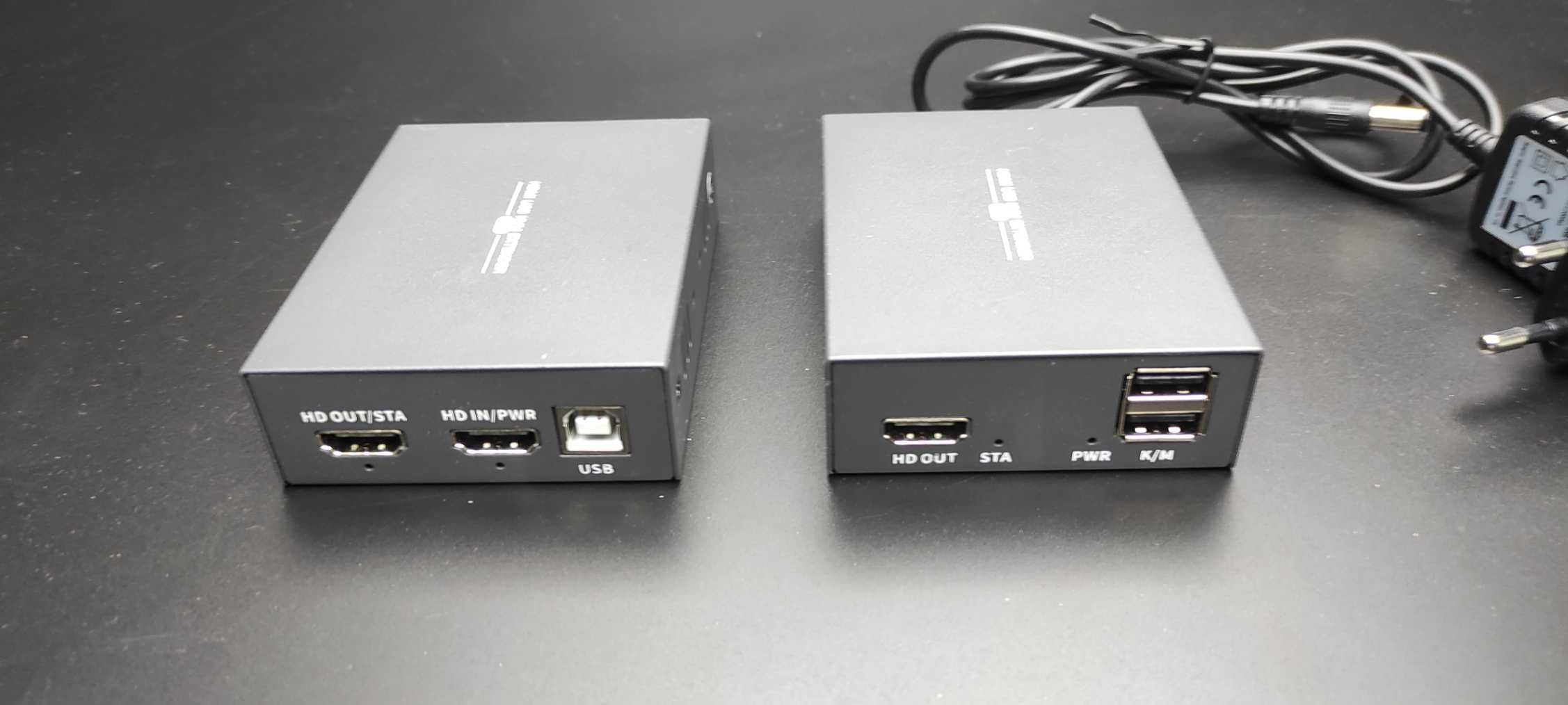 Extender po skrętce 1080 / 60hz  HDMI USB KVM