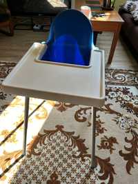 Krzeselko do karmienia antilop niebieskie ikea