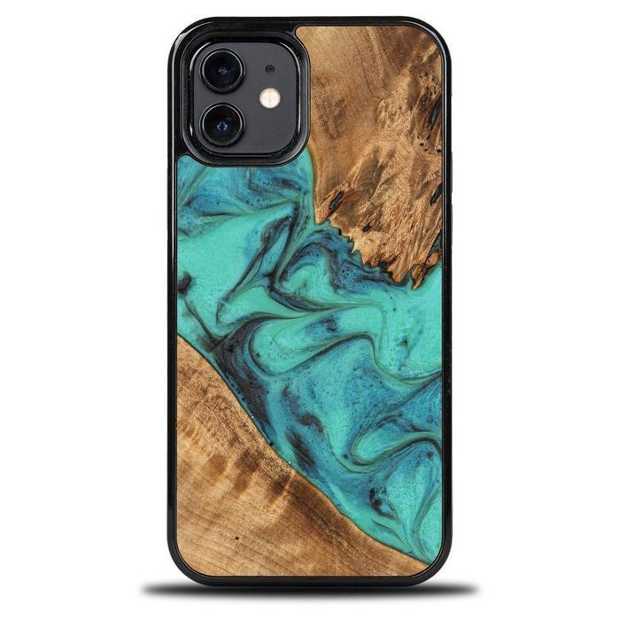 Etui ochronne Bewood Unique dla iPhone 12 - Kolor Turkusowy