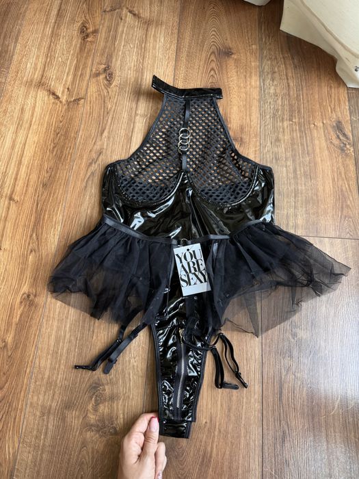 Seksowne body lateksowe latex bielizna erotycza s m dla odważnych