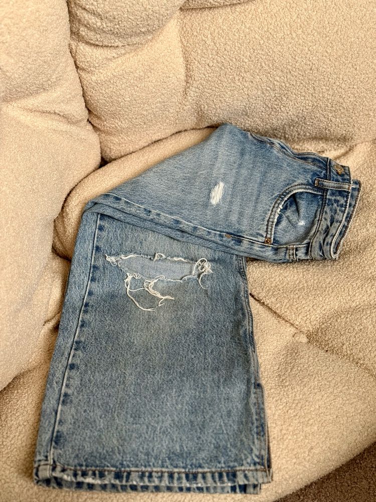 Джинси палаццо Zara wide leg рвані 128-134