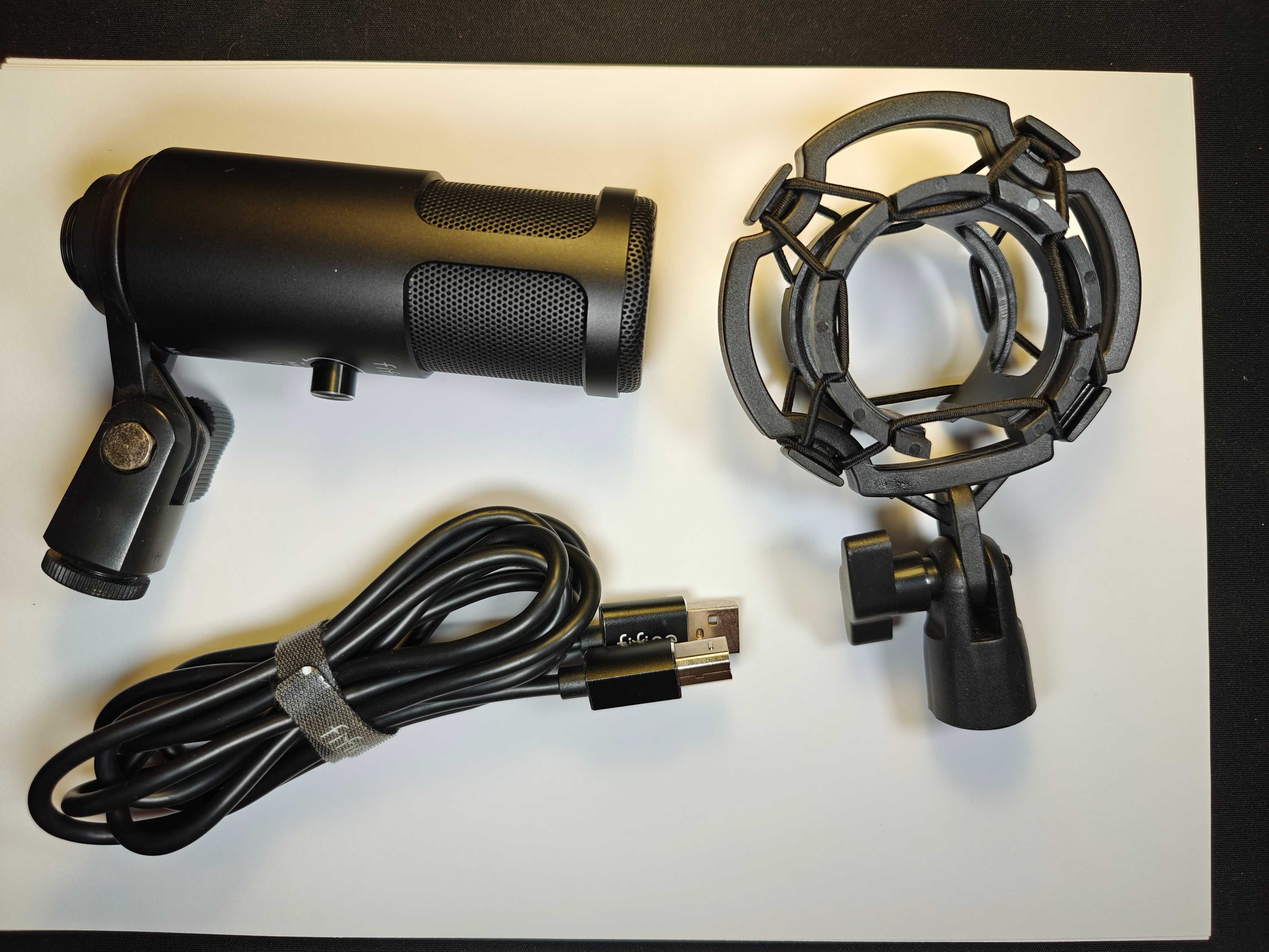 Dynamiczny Mikrofon Fifine F4 USB zestaw