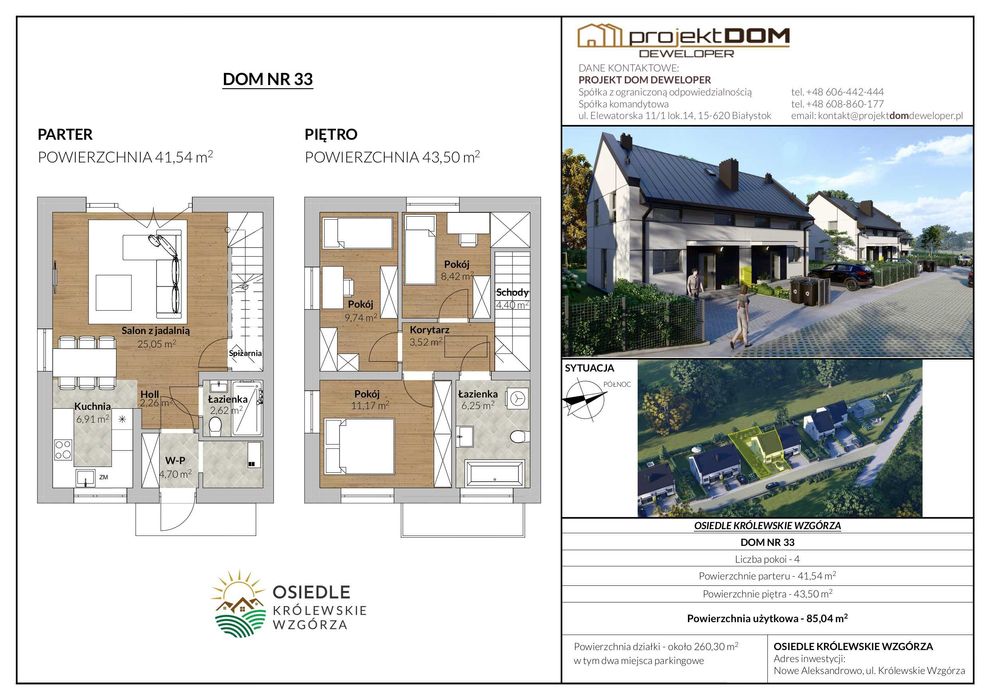 Bezczynszowy bliźniak z ogródkiem – 5 min od Białegostoku, pełne media