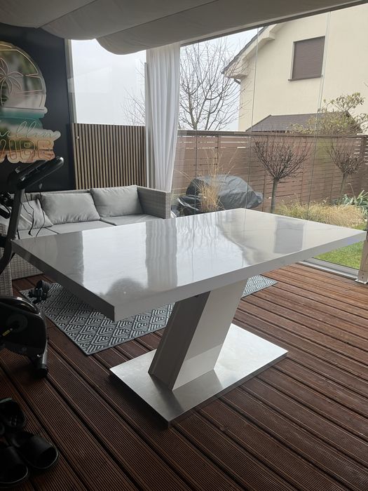 Stół biały do jadalni  160/90