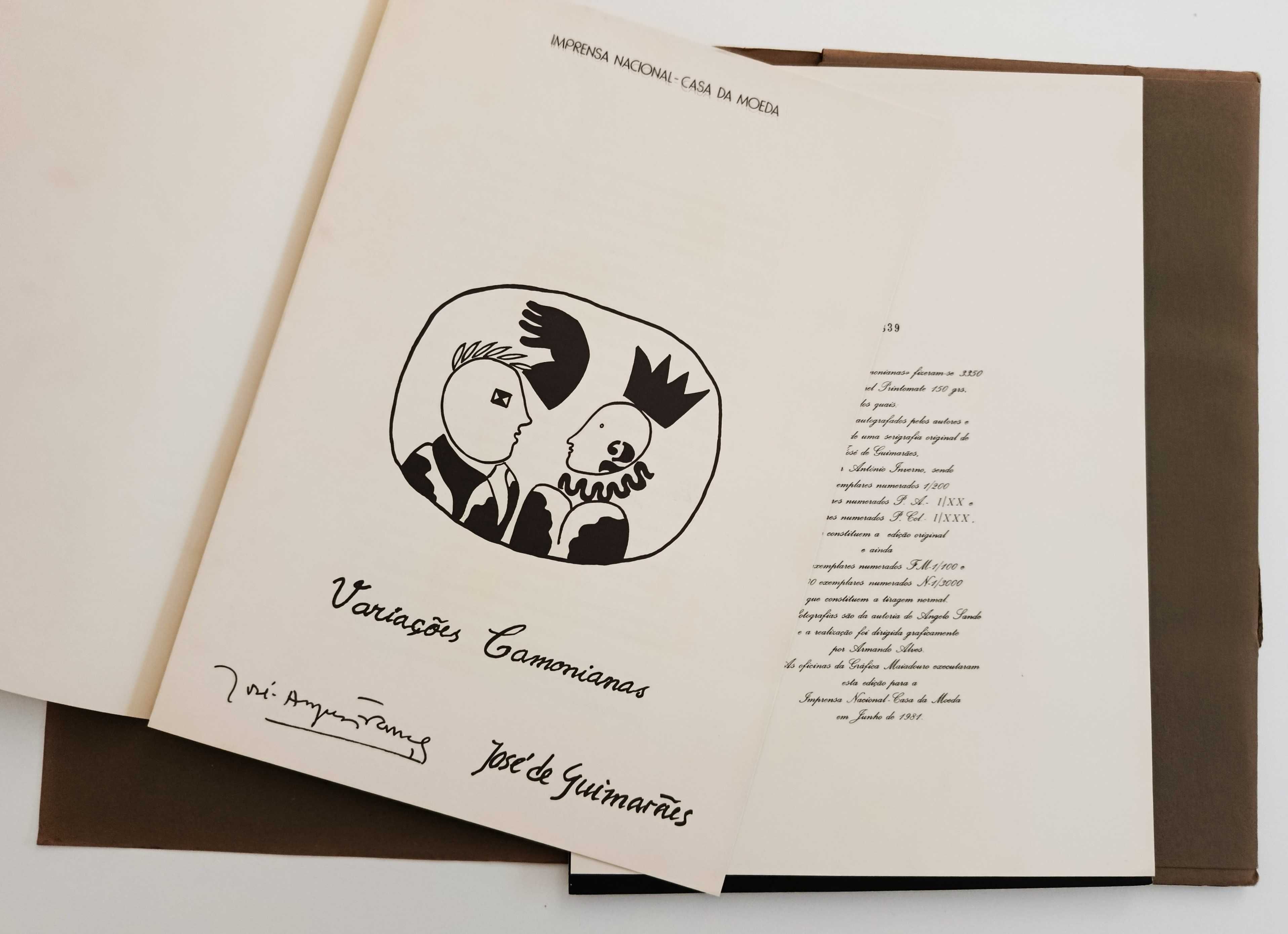 Variações Camonianas | José-Augusto França e José de Guimarães