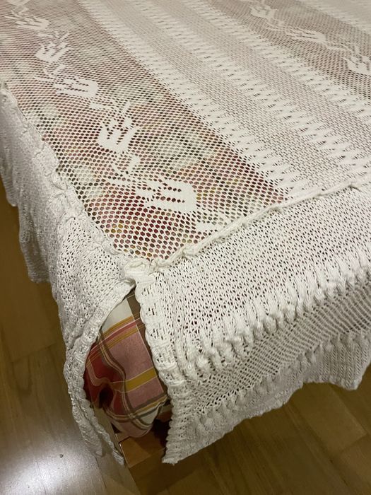 Colcha com folho renda