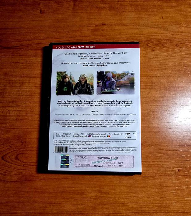 PARANOID PARK (Gus Van Sant) - O filme revelação de 2007