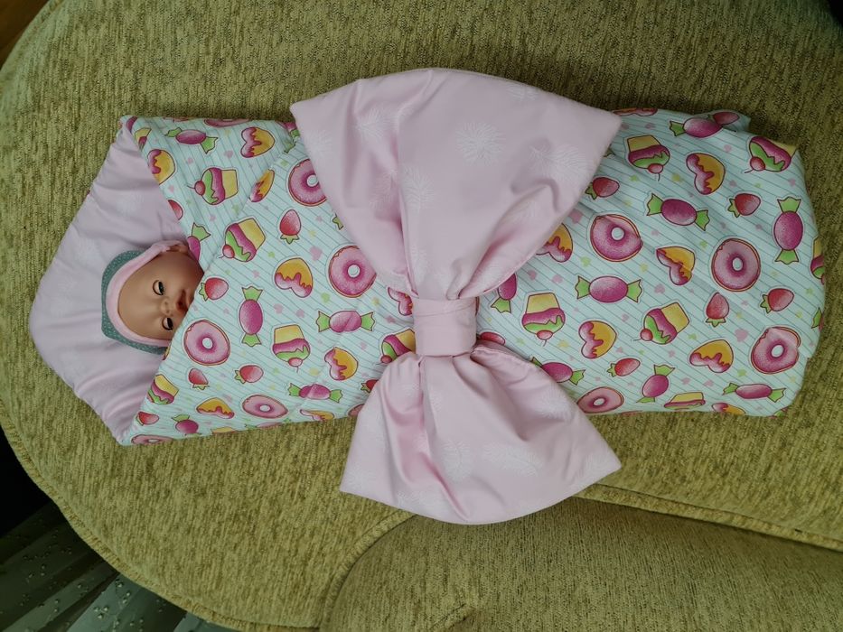 Конверт-одеяло двухсторонний для выписки, в коляску или кроватку