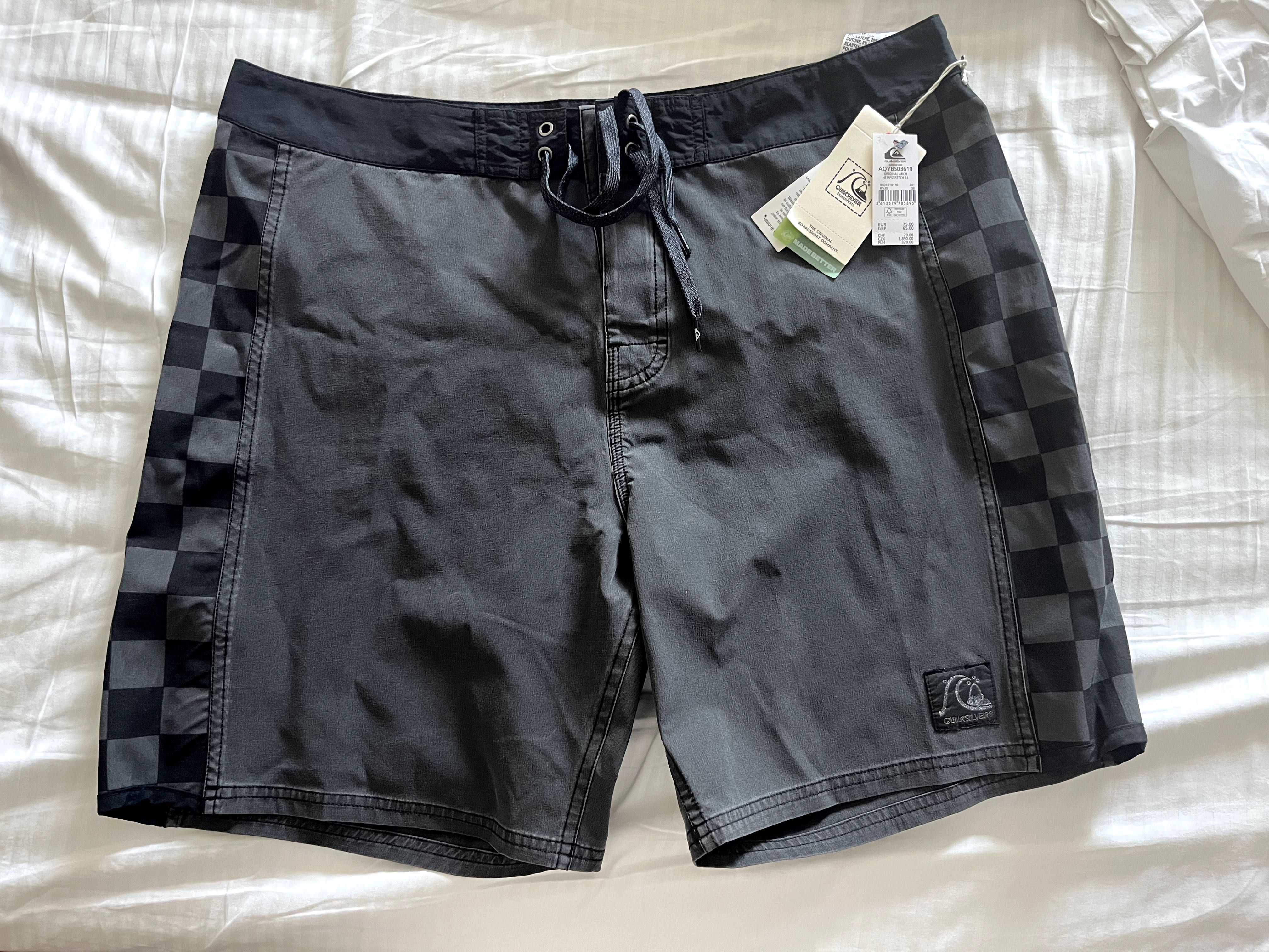 Calções Quiksilver Original Arch Hempstretch 18" Tamanho 34