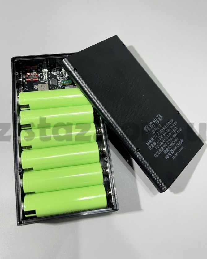 Корпус для повербанка с БЫСТРОЙ ЗАРЯДКОЙ 22.5W 12 аккумуляторов 18650