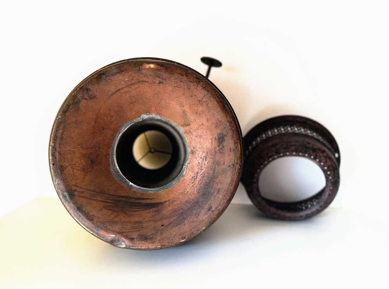 Aquecedor a querosene em cobre séc. XIX Ditmar Áustria