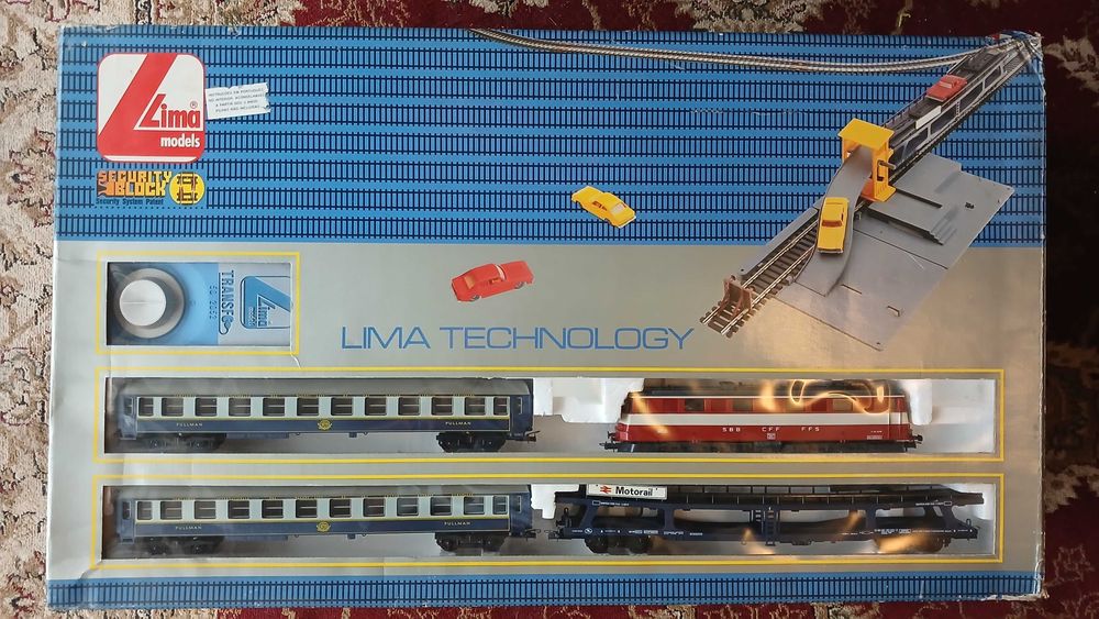 Comboio Lima Technology máquina SBB CFF FFS +3 carruagens ótimo estado