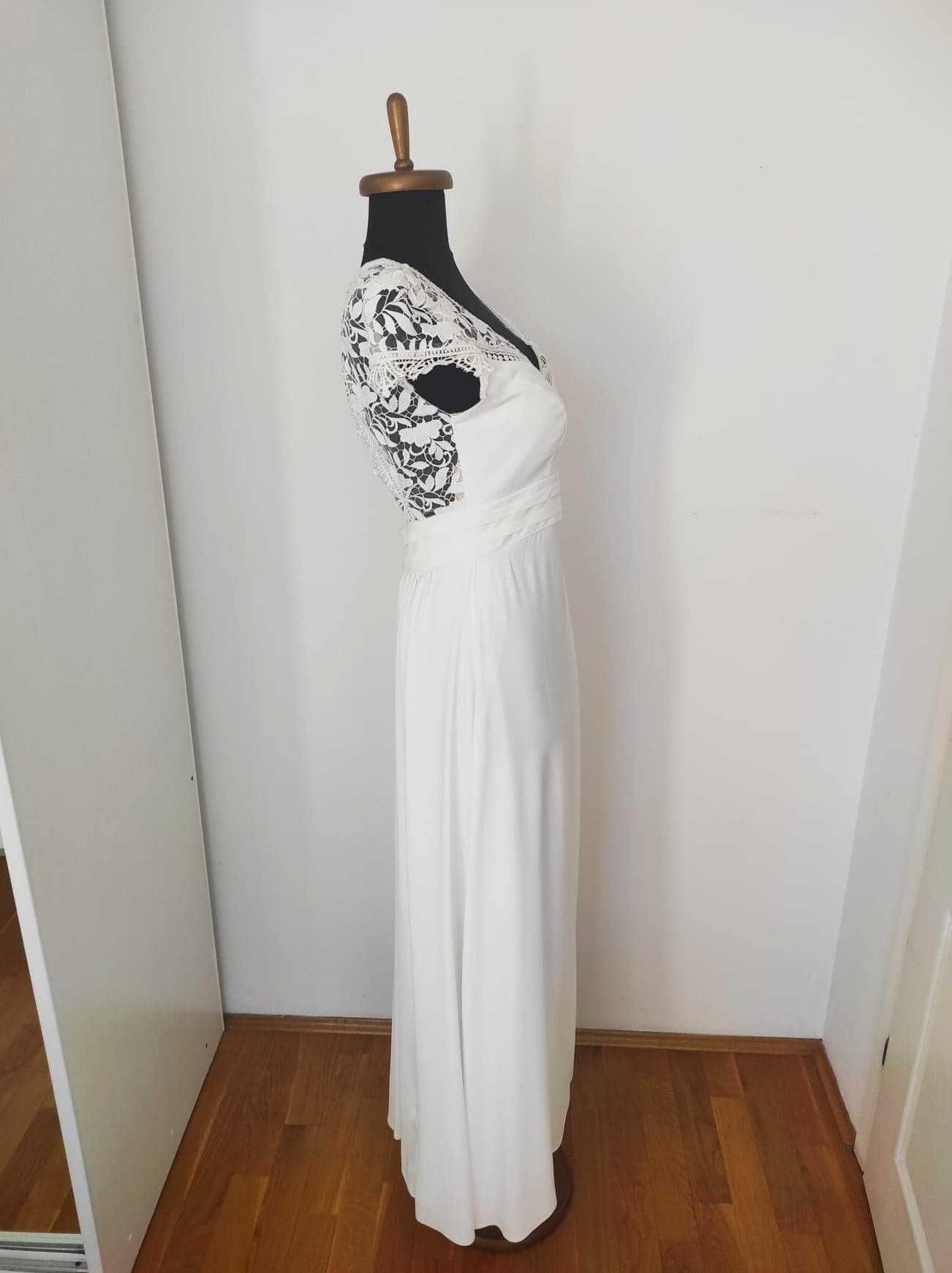 Suknia ślubna/ boho/ Agnes Bridal 2020/ ivory/ r. 36-38